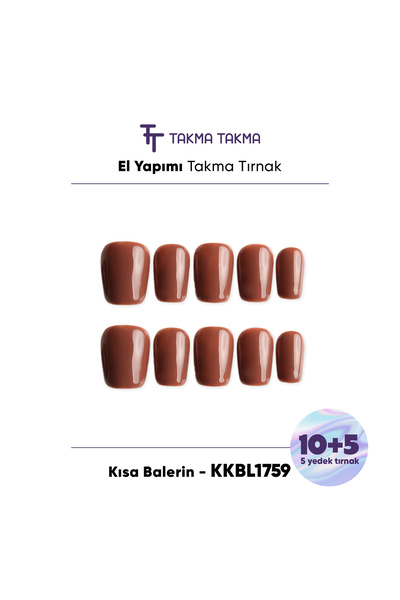 Takma Takma KKBL1759 Kısa Balerin 15'li Tekrar Kullanılabilir El Yapımı Prote...