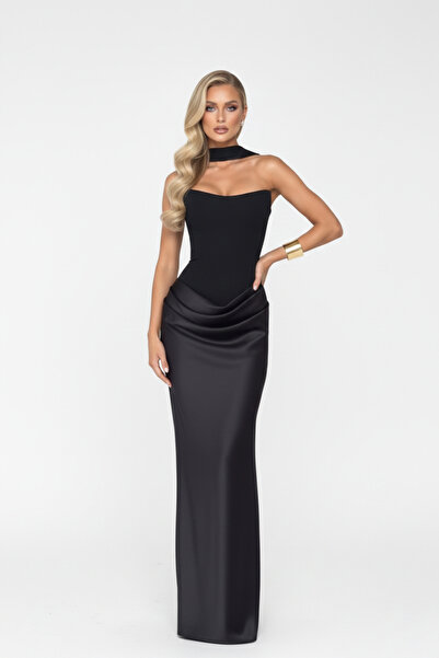 ŞAKOO star maxi korse elbise