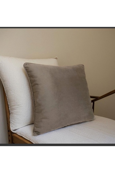 Rüyam Piped Decorative Throw Pillow Covers in Brown Earth Tones