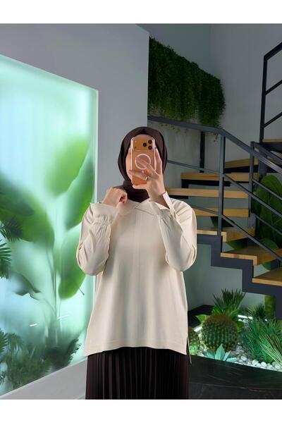 Armine Trend Gömlek Yaka Triko 25YTD4131 Taş