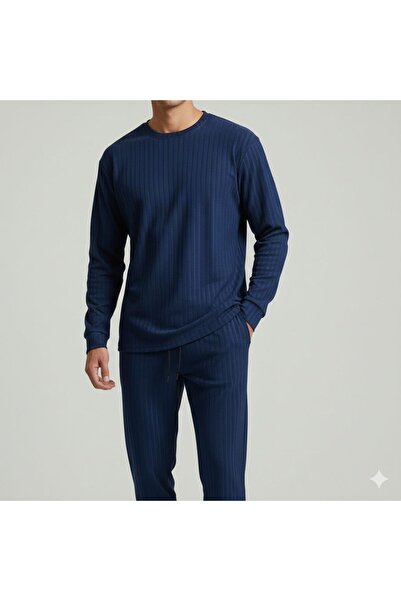 one2tex Corded Fabric Round Neck T-Shirt and Baggy Sweatpants 2-Piece Combina...