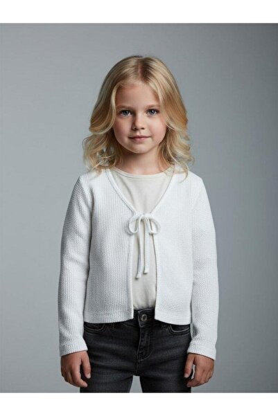 Zekids Cardigan tricotat sezonier pentru fete