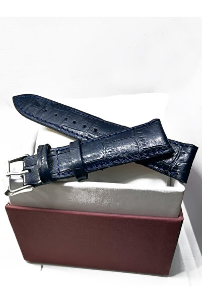 FADO Genuine Leather Watch Band Compatible with Every Watch Blue 20 mm (316)