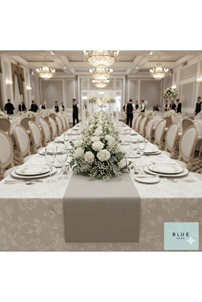 Blue Home Υφαντό Pvc Table Runner Ανθεκτικό στη θερμότητα Αντιολισθητικό Πλεν...