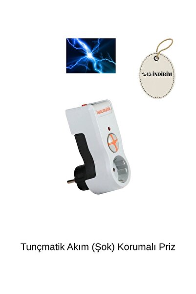 Tunçmatik Akım (Şok) Korumalı Priz