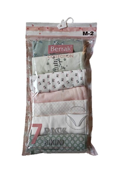 Berrak 7'li Kadın Külot Bikini Kesim ( DESEN SEÇİMLİ) %100 Organik Pamuk