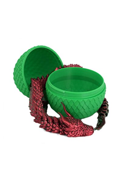 Sani Figurine Sani, Dragon in Egg 90 x 115 mm, Green, Green, Red