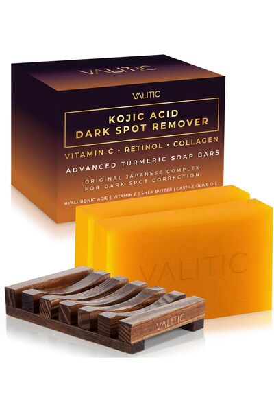 valitic صابون مزيل البقع الداكنة بحمض الكوجيك مع فيتامين سي، ريتينول، كولاجين...