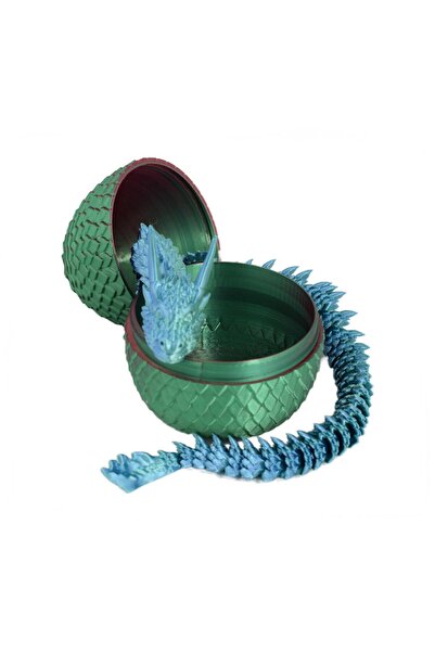 Sani Figurine Sani, Dragon in Egg 90 x 115 mm, Green, Red, Light Blue