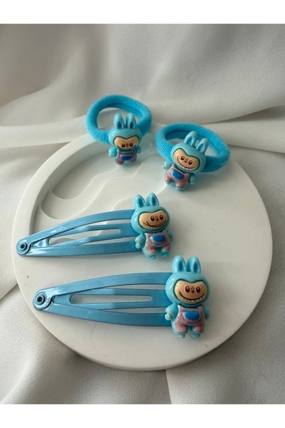 günceltakı Labubu 4-Piece Buckle Set