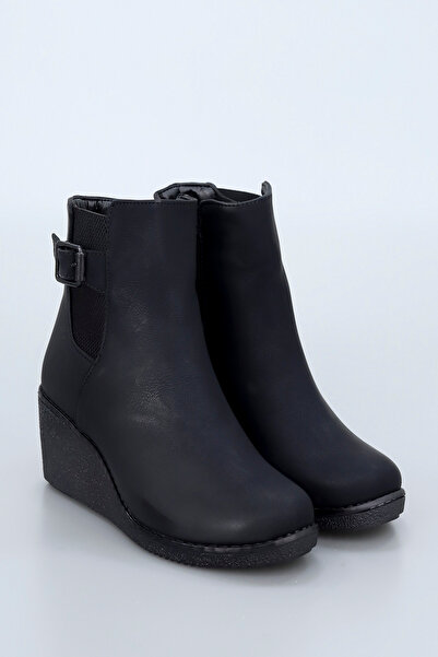 kajal ayakkabı Kcl 312 Zippered Boots with Rubber Details