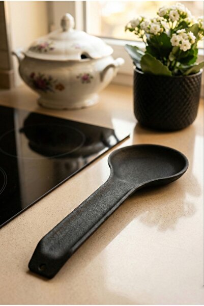 Frolde Home Paslanmaz Siyah Döküm Tezgah Üstü Kirli Kaşıklık
