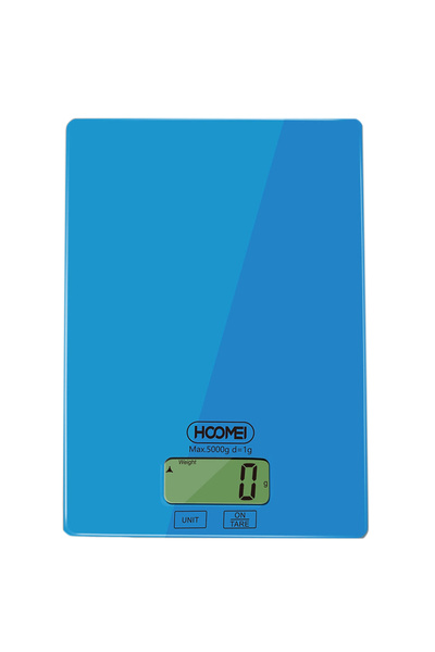 HOOMEI Digital Glass Kitchen Scale 1g/5Kg HM-1210Y Blue