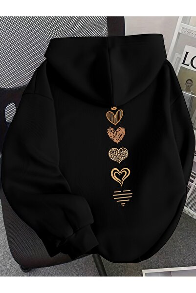 Deocept سويت شيرت للجنسين مطبوع بغطاء رأس بجيب كنغر مريح وقصة قصة فضفاضة قطع