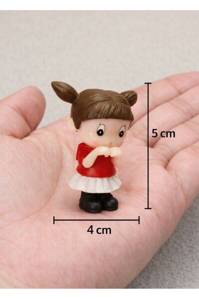 Yerli Mini Kız Figürü | Teraryum, Diorama ve Dekoratif Tasarımlar 5 cm