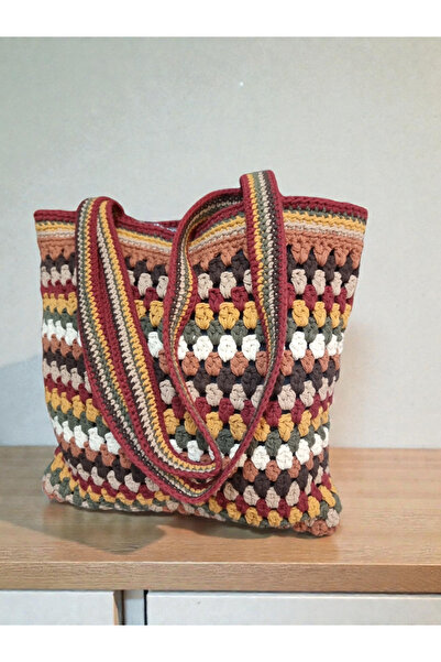 GÜLCE HOME AFYON ÖRGÜ ÇANTA / MAKROME ÇANTA / BOHEM ÇANTA / BOHEM ÇANTA