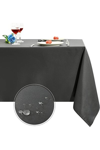 Valerium Stain and Liquid Resistant Carefree Linen Tablecloth 140X180Cm