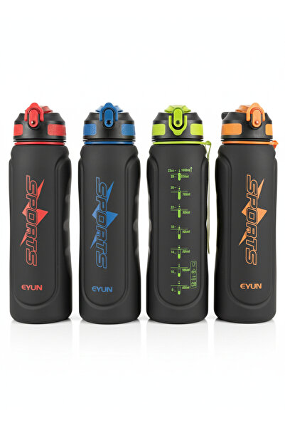 AAA Detox Water Bottle with Leak-Proof Locking Lid - 1L Bpa Free Sports Water...