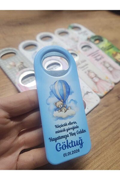 fırsatlar diyarı Ayıcık Tema Açacak Magnet Yeni Doğan Bebek Mevlit 6 Ay Kınas...