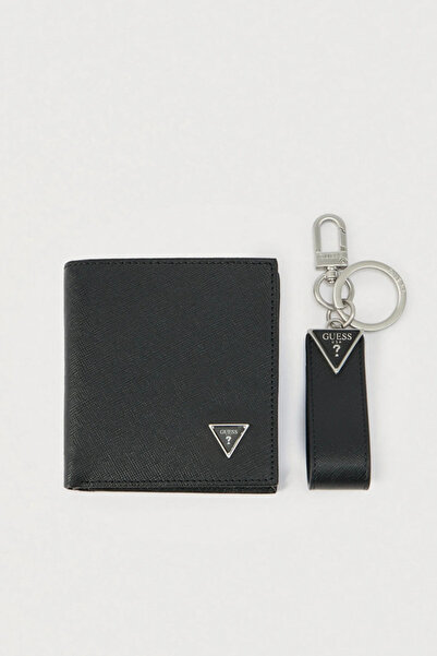 Guess Gift Set and Keychain Men's Black Box Set Gfboxmp6101-Bla