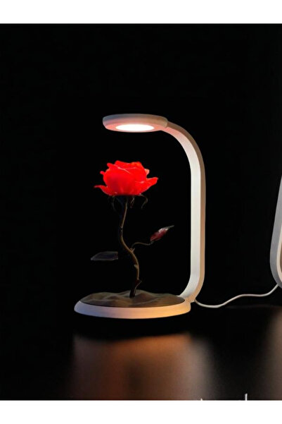 Lades Romantik Gül Tasarımlı LED Lamba – Dekoratif Masa ve Gece Işığı