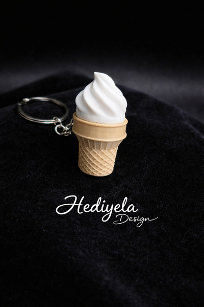 Ela Crafts Ice Cream Clicker Keychain