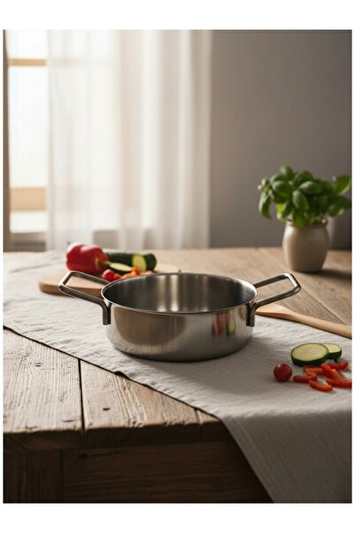 Padilon 14 cm Stainless Steel Saucepan Without Base Steel Saucepan