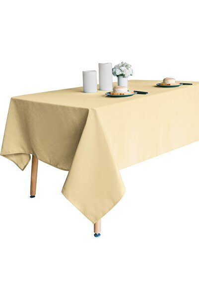 Valerium Stain and Liquid Resistant Carefree Linen Tablecloth 140X180Cm