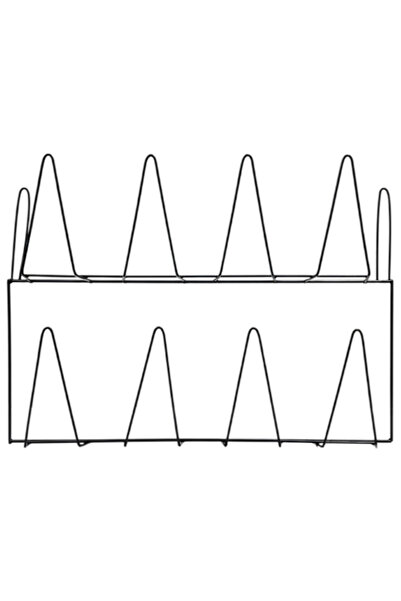 Temel 2 Tier Metal Puppet Rack Black