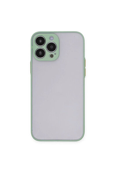 BSN STİL Bsnshop 15 Pro Max Case Montreal Silicone Cover - Light Green 1058986