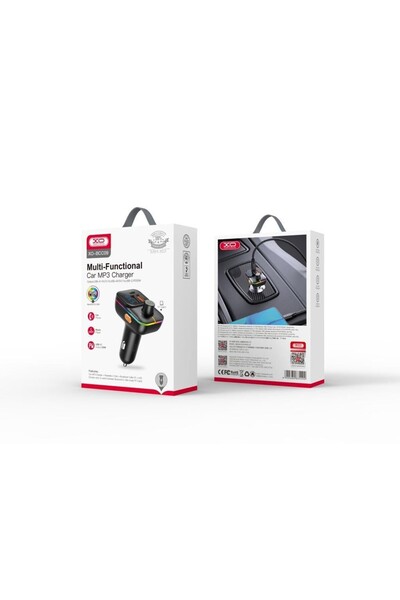 Xo BCC09 FM Transmitter TF Kart Girişi, USB-C PD 25W Bluetooth RGB Aydınlatma...