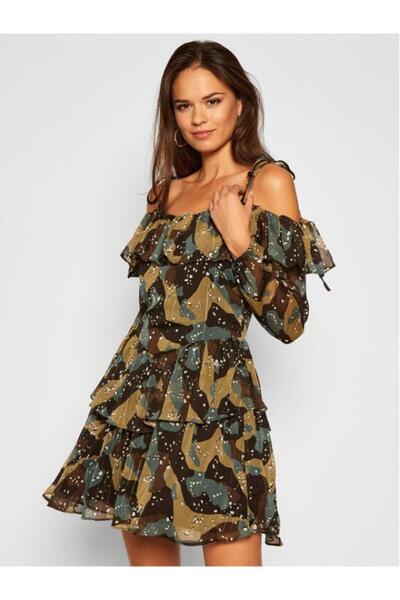 Guess Dress with gold inserts, Multicolor, W0BK91WDDD0