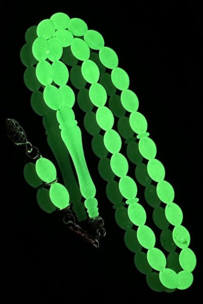 EHİNOS Kedi Gözü Tesbih Karanlıkta Parlayan Fosforlu Kedigözü Tespih