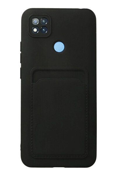 BSN STİL حافظة BSNSHOP لهاتف Xiaomi Redmi 9C من السيليكون مع حامل بطاقات - أس...