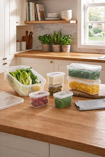 decorev 7-Piece Food Storage Container Set with Strainer Dc-7138