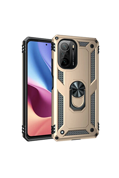 Hulyomer Hub Hulyomer Xiaomi Poco F3 Case Sofia Ring Silicone Cover - Gold 11...