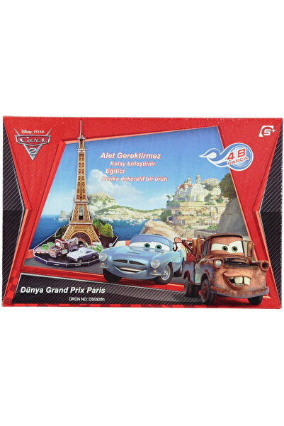 Genel Markalar Cubic Fun3d 48 Parça Dünya Grand Prix Puzzle Eyfel Kulesi - Fr...