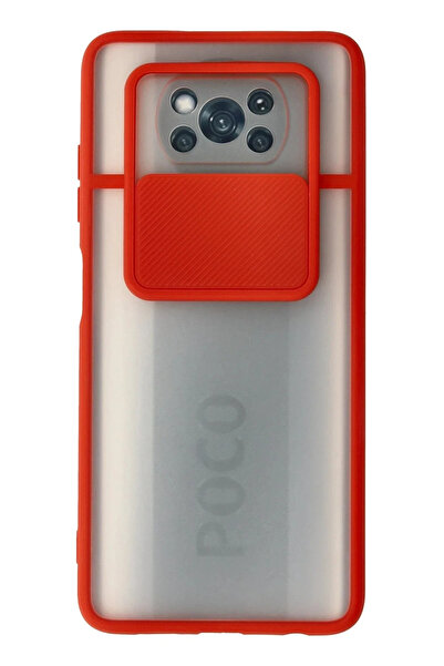 BSN STİL Bsnshop Xiaomi Pocophone X3 Case Palm Frosted Camera Sliding Silicon...