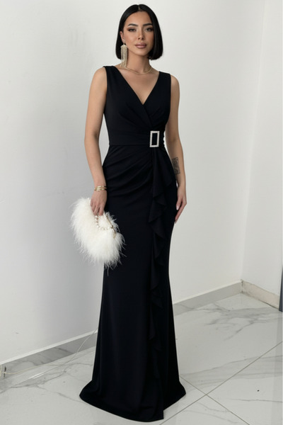 ALFUDO Moda Collection Women's Black Evening Dresses