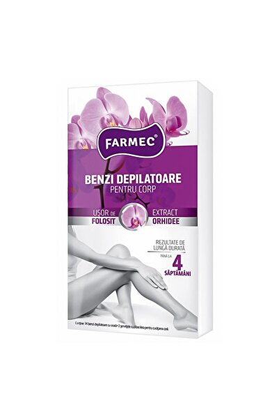 Farmec Set 3 Cutii x 14 Benzi Depilatoare Farmec, pentru Corp, cu Extract de ...