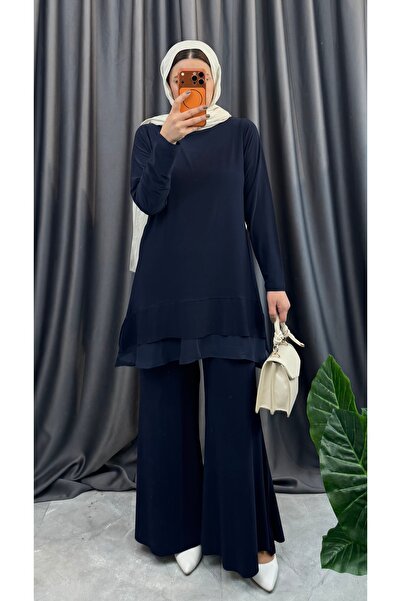 NİSUM MODA Flared Double Suit with Trousers