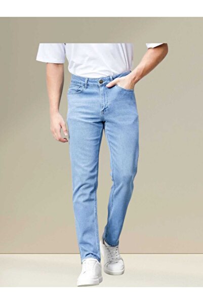 G GOLEND Men's Regular Fit Straight Leg Stretchy Lycra Denim Jeans Trousers