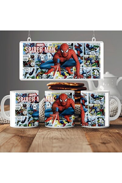 Beramussa 1 Piece Retro Spider-Man Figured Mug – Comic Book Design Cup – Gift...