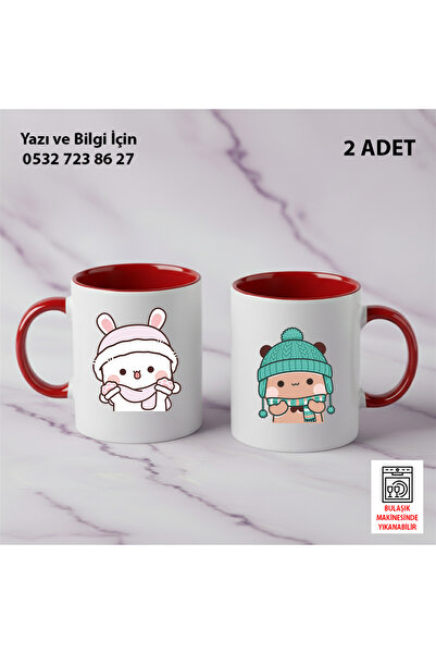 Ceymas Hediyelik 2-Piece Gift Dudububu Valentine's Day Birthday Bubududu Mug ...