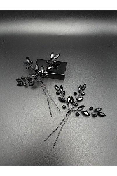 gelinmz Pearl and Crystal Detailed Bridal Hair Clip – Set of 2