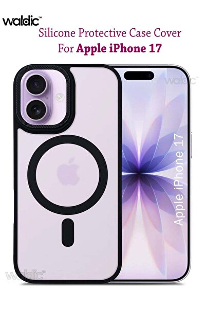 Generic Apple iPhone 17 Silicone Magsafe Case Back Case Cover - Black