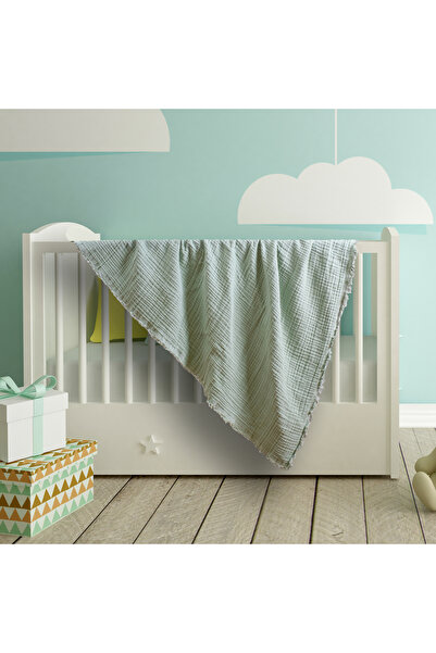 WEXSA بطانية أطفال من قماش الموسلين مكونة من 4 طبقات مصنوعة من القطن بنسبة 100%