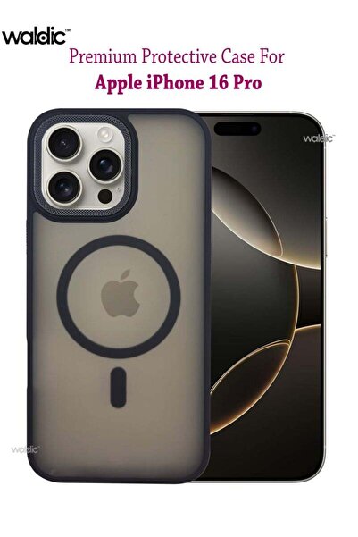 Generic Apple iPhone 16 Pro Magsafe Case Back Case Cover Compatible - Black