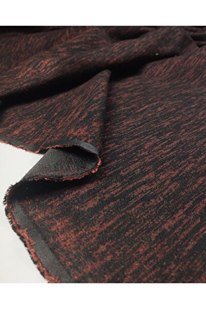 Kumaş Parça Kızıl Siyah Kırçıllı Gabardin En: 160