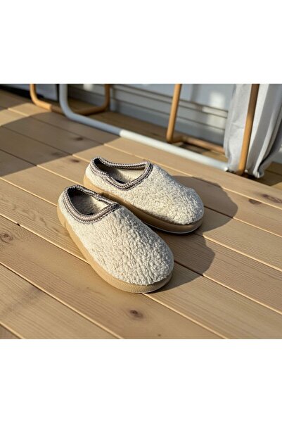 AkınalBella ženske bež Pliš Protivklizni đon kućne ležerne cipele kratke čizme